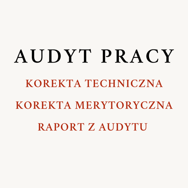 AUDYT PRACY