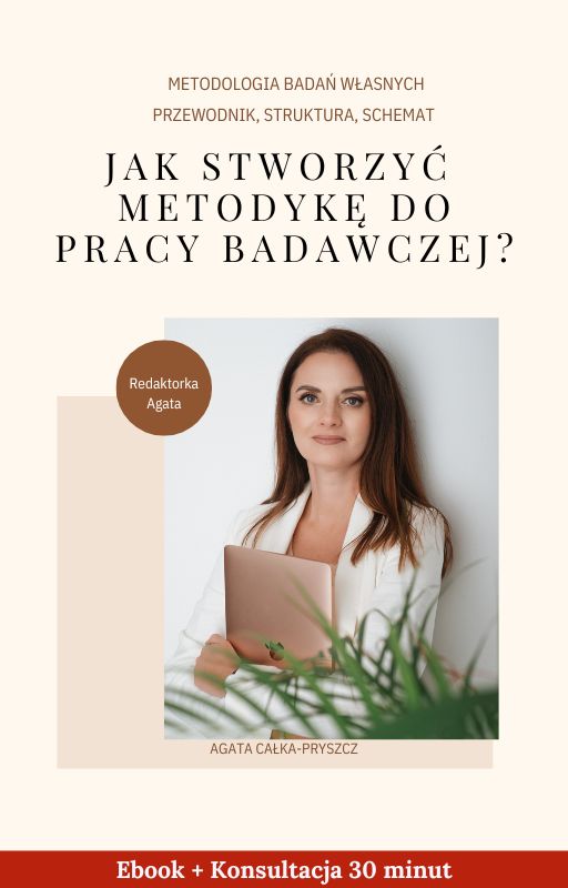 PAKIET: Jak stworzyć metodykę badań własnych? + KONSULTACJA 30 MIN